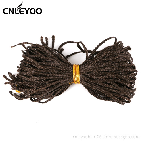 28 Inch Dark Brown ZiZi Box Braid Crochet Hair Wholesale Micro Box Braids Crochet Braiding Hair For Women